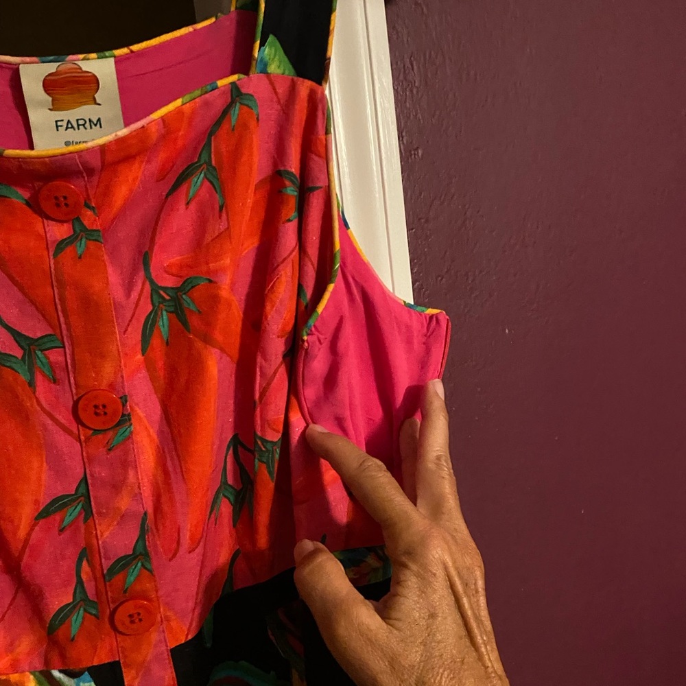 FARM Rio Multi-Color Tropical Fruit-Print Mini Dress - Picture 7 of 7